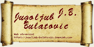 Jugoljub Bulatović vizit kartica